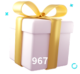 Receba seus bônus de boas-vindas no 967